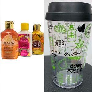 3 LIMITED Hempz and tumbler